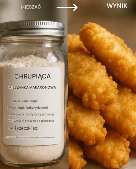 Przepis na chrupiącą mieszankę do ciasta: Sekret idealnie złocistobrązowych, chrupiących panierek!