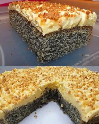 SENSACJA! To ciasto makowe bez spodu