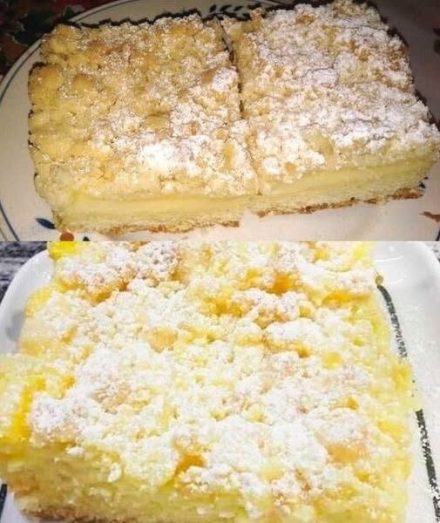 Ciasto okruchowe babci z budyniem waniliowym – bez dodatków, ale o maksymalnym smaku!