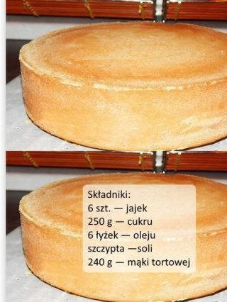 Najdoskonalszy biszkopt na tort do Renaty