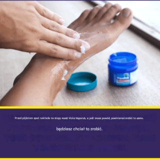 4 korzyści ze wcierania maści Vicks Vaporub w stopy przed snem