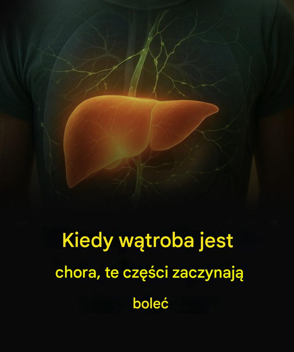 Kiedy wątroba jest chora, te części zaczynają boleć