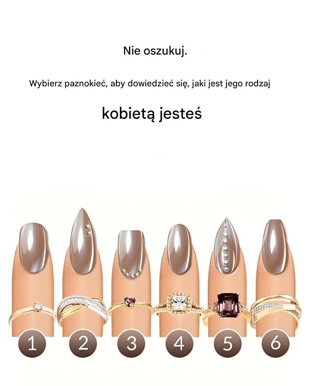 Który paznokieć najbardziej Cię pociąga? Ujawnia, jakim typem kobiety jesteś.
