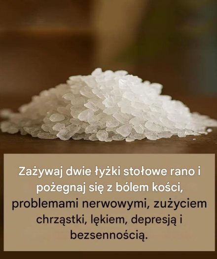 Dwie łyżki stołowe rano i pożegnaj się z bólem kości, problemami nerwowymi, zużyciem chrząstki, lękiem, depresją i bezsennością.