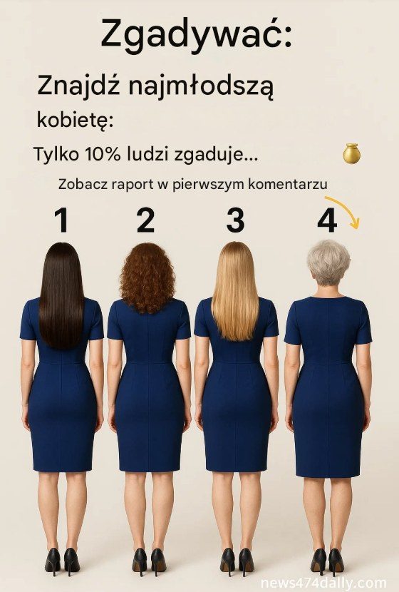 Test: Znajdź najmłodszą kobietę. Tylko 10% zgadnie!
