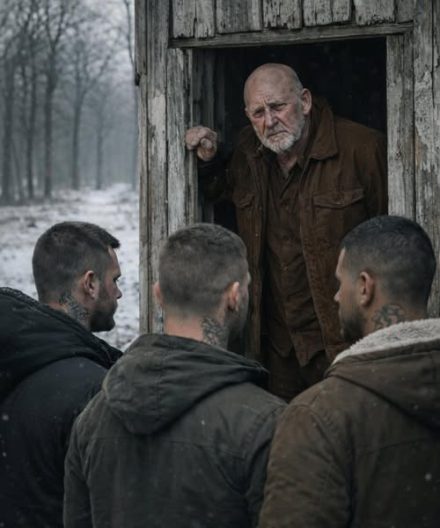 Trzech chuliganów zapukało do drzwi samotnego starca, przekonanych, że szukają łatwego łupu. Nie mieli jednak pojęcia, kto tak naprawdę kryje się za tymi drzwiami ani jak skończy się dla nich ta wizyta. ☹️ 😨 Trzej mężczyźni niedawno wrócili z więzienia, ale nie mieli zamiaru zmieniać swojego życia. Kontynuowali to, za co zostali skazani. Wyszukiwali samotnych ludzi, wykorzystywali ich lęki i przejmowali domy i mienie. Działali brutalnie, szybko i bez skrupułów. Dawno temu zauważyli dom starca na rogu. Był tam duży dziedziniec, stary, ale solidny dom i żadnych sąsiadów ani krewnych w pobliżu. Wszystko zaplanowali z wyprzedzeniem. Dziadek nie miał rodziny, a jego córka nie rozmawiała z nim od dawna; mieszkała w innym mieście i nigdy nie przyjeżdżała. Łatwa zdobycz, uznali. Łatwa zdobycz. Tego wieczoru podeszli do drzwi i zapukali. Otworzył im starszy mężczyzna ubrany na czarno i w znoszonej skórzanej kurtce. Jego twarz była spokojna, a wzrok uważny. „Nie spodziewaliście się nas, ale przyszliśmy” – powiedział z uśmiechem jeden z bandytów. Staruszek powoli przyglądał się ich tatuażom, napiętym ramionom i wyzywającym minom. „Czego chcecie?” – zapytał spokojnie. „Twojego domu. Rozstaniemy się po cichu”. „Nie. Macie jeszcze jakieś pytania?” „Hej, staruszku, jesteś zdezorientowany? Powiedzieliśmy ci wprost: oddaj nam dom, a się rozdzielimy. W przeciwnym razie będziemy musieli użyć siły”. „Dobrze, staruszku. I tak niedługo ci nie zostanie”. Staruszek spuścił wzrok. „Jesteś głupi czy głuchy?” „Co powiedziałeś?” Jeden z bandytów wpadł we wściekłość i gwałtownie chwycił go za kołnierz kurtki. Staruszek nawet nie drgnął. Jego twarz pozostała spokojna. „Przepraszam, chłopaki, nie zorientowałem się od razu, kim jesteście. Wejdźcie do środka. Zrobię wam herbatę. Sam przyniosę dokumenty”. Mężczyźni wymienili spojrzenia. W ich oczach błysnął błysk satysfakcji. Uznali, że staruszek przekroczył granice. Weszli do środka. Ale bandyci nie mieli pojęcia, co ich czeka w tym domu ani jak skończy się ich wizyta. 😱😲 Reszta historii w pierwszym komentarzu 👇👇