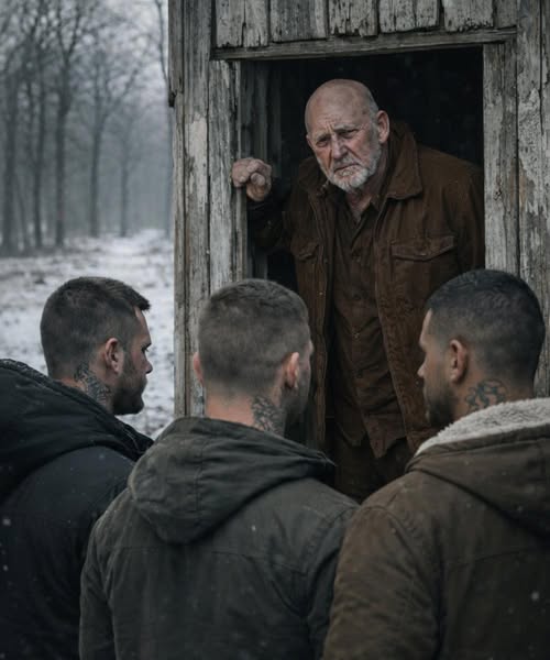 Trzech chuliganów zapukało do drzwi samotnego starca, przekonanych, że szukają łatwego łupu. Nie mieli jednak pojęcia, kto tak naprawdę kryje się za tymi drzwiami ani jak skończy się dla nich ta wizyta. ☹️ 😨 Trzej mężczyźni niedawno wrócili z więzienia, ale nie mieli zamiaru zmieniać swojego życia. Kontynuowali to, za co zostali skazani. Wyszukiwali samotnych ludzi, wykorzystywali ich lęki i przejmowali domy i mienie. Działali brutalnie, szybko i bez skrupułów. Dawno temu zauważyli dom starca na rogu. Był tam duży dziedziniec, stary, ale solidny dom i żadnych sąsiadów ani krewnych w pobliżu. Wszystko zaplanowali z wyprzedzeniem. Dziadek nie miał rodziny, a jego córka nie rozmawiała z nim od dawna; mieszkała w innym mieście i nigdy nie przyjeżdżała. Łatwa zdobycz, uznali. Łatwa zdobycz. Tego wieczoru podeszli do drzwi i zapukali. Otworzył im starszy mężczyzna ubrany na czarno i w znoszonej skórzanej kurtce. Jego twarz była spokojna, a wzrok uważny. „Nie spodziewaliście się nas, ale przyszliśmy” – powiedział z uśmiechem jeden z bandytów. Staruszek powoli przyglądał się ich tatuażom, napiętym ramionom i wyzywającym minom. „Czego chcecie?” – zapytał spokojnie. „Twojego domu. Rozstaniemy się po cichu”. „Nie. Macie jeszcze jakieś pytania?” „Hej, staruszku, jesteś zdezorientowany? Powiedzieliśmy ci wprost: oddaj nam dom, a się rozdzielimy. W przeciwnym razie będziemy musieli użyć siły”. „Dobrze, staruszku. I tak niedługo ci nie zostanie”. Staruszek spuścił wzrok. „Jesteś głupi czy głuchy?” „Co powiedziałeś?” Jeden z bandytów wpadł we wściekłość i gwałtownie chwycił go za kołnierz kurtki. Staruszek nawet nie drgnął. Jego twarz pozostała spokojna. „Przepraszam, chłopaki, nie zorientowałem się od razu, kim jesteście. Wejdźcie do środka. Zrobię wam herbatę. Sam przyniosę dokumenty”. Mężczyźni wymienili spojrzenia. W ich oczach błysnął błysk satysfakcji. Uznali, że staruszek przekroczył granice. Weszli do środka. Ale bandyci nie mieli pojęcia, co ich czeka w tym domu ani jak skończy się ich wizyta. 😱😲 Reszta historii w pierwszym komentarzu 👇👇