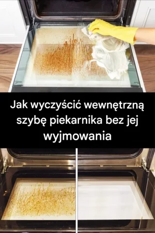 Jak utrzymać wewnętrzną szybę piekarnika w czystości bez jej wyjmowania