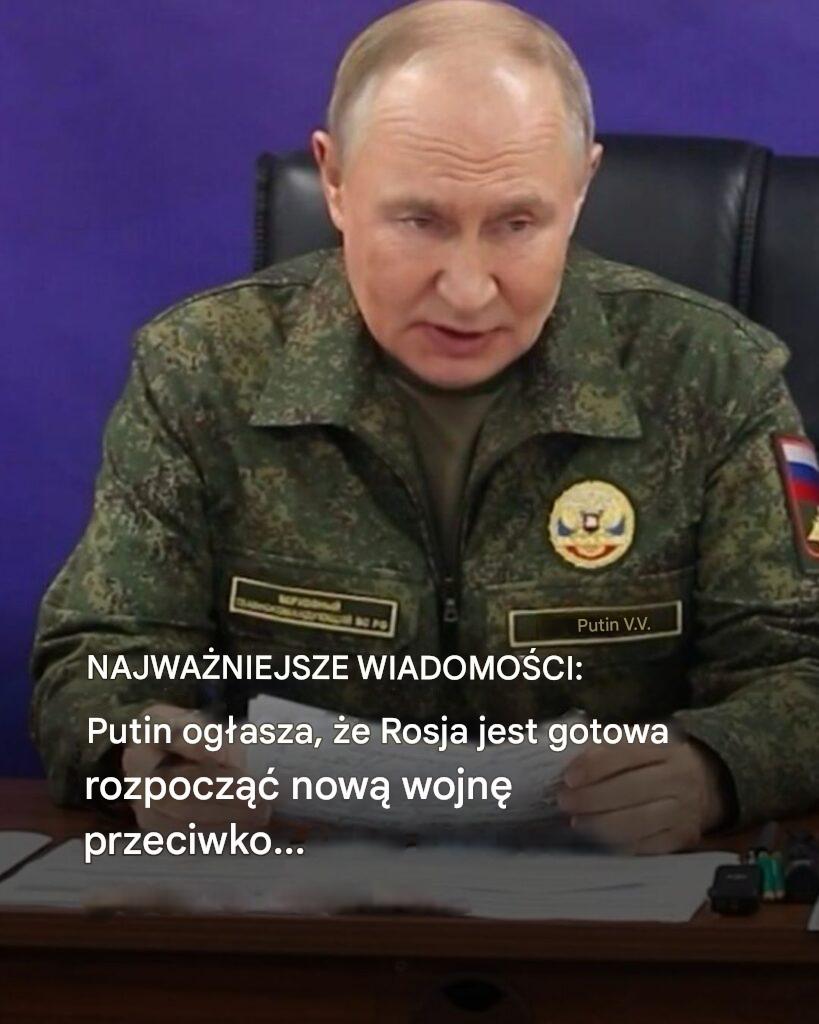 Najnowsze wiadomości: Oświadczenie Putina, które wstrząsnęło światem. 😱 😳 👇Zobacz więcej
